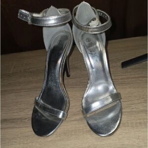 Elegant Silver Women's Heels